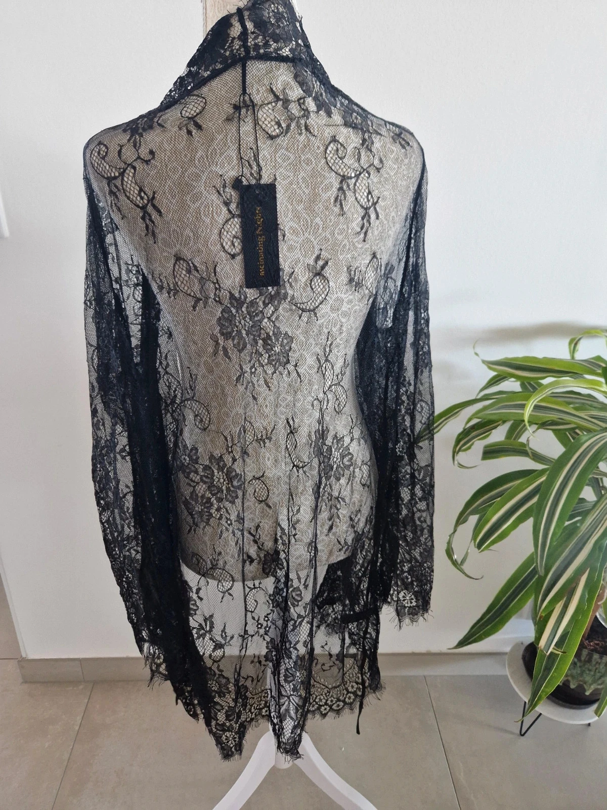 Lace bathrobe - S/M - Fascinating Nights – photo 3